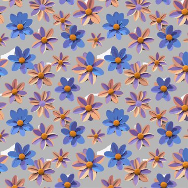 Yapraklı çiçek deseni. Çiçek buketleri çiçek kompozisyonları. Çiçek deseni