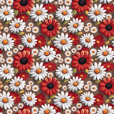 Desen sanat tasarımı. Yapraklı çiçek deseni. Çiçek buketleri. Çiçek kompozisyonları. Çiçek deseni
