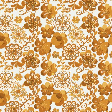 Desen sanat tasarımı. Yapraklı çiçek deseni. Çiçek buketleri. Çiçek kompozisyonları. Çiçek deseni