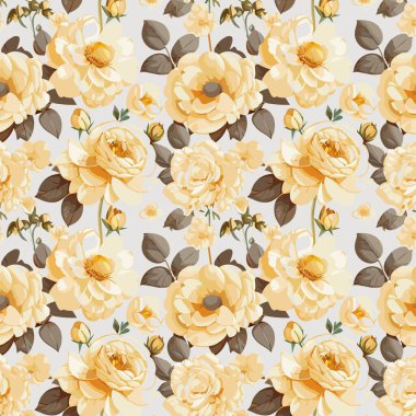 Desen sanat tasarımı. Yapraklı çiçek deseni. Çiçek buketleri. Çiçek kompozisyonları. Çiçek deseni