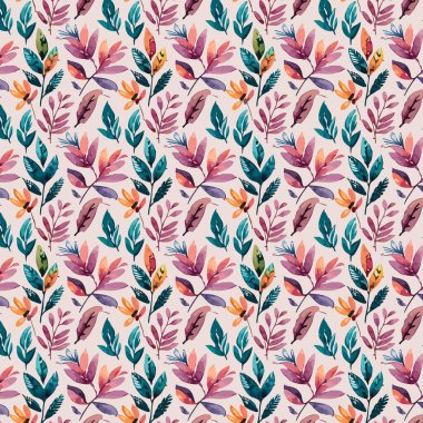 Yapraklı çiçek deseni. Çiçek buketleri çiçek kompozisyonları. Çiçek deseni