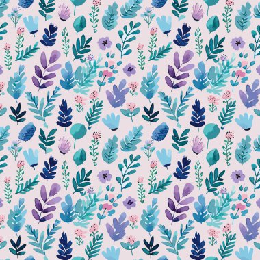 Yapraklı çiçek deseni. Çiçek buketleri çiçek kompozisyonları. Çiçek deseni