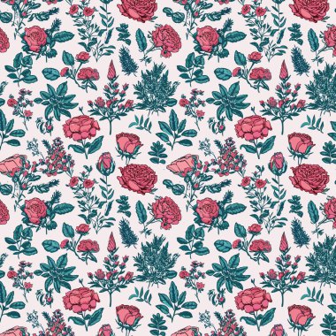 Yapraklı çiçek deseni. Çiçek buketleri çiçek kompozisyonları. Çiçek deseni