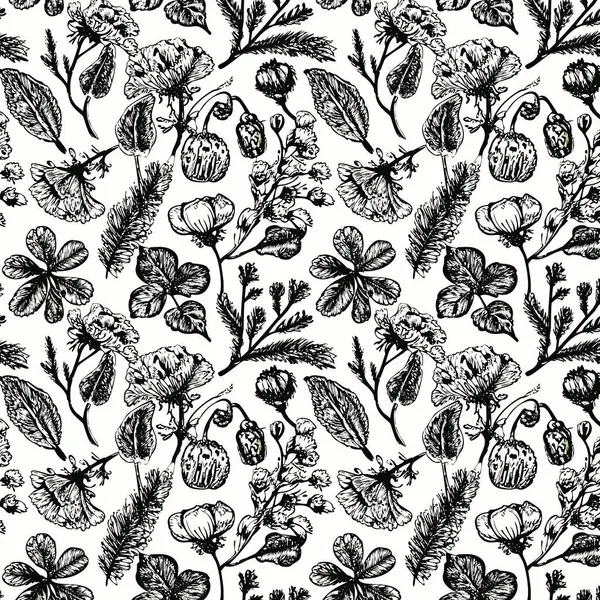 Yapraklı çiçek deseni. Çiçek buketleri çiçek kompozisyonları. Çiçek deseni