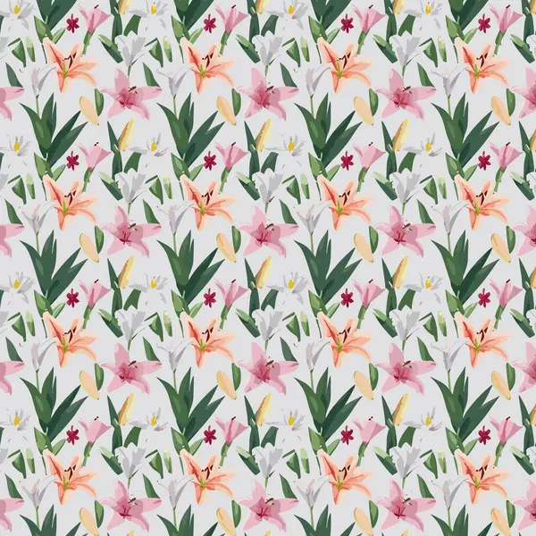 Yapraklı çiçek deseni. Çiçek buketleri çiçek kompozisyonları. Çiçek deseni