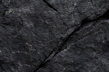 Koyu gri, siyah taş arka plan. Kaya dokusu. Siyah sayfa arkaplanı