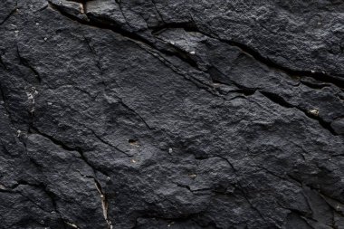 Koyu gri, siyah taş arka plan. Kaya dokusu. Siyah sayfa arkaplanı