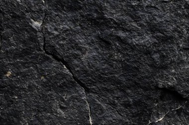Koyu gri, siyah taş arka plan. Kaya dokusu. Siyah sayfa arkaplanı