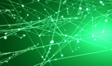 Yapay zeka ve yapay zeka öğrenme teknolojisi için dijital teknoloji. Teknolojik operasyonlar için geçmiş, yapay zeka, veri transferi. Teknoloji Ağı Arkaplanı.