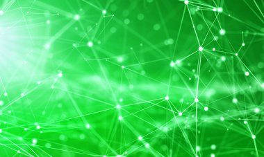 Yapay zeka ve yapay zeka öğrenme teknolojisi için dijital teknoloji. Teknolojik operasyonlar için geçmiş, yapay zeka, veri transferi. Teknoloji Ağı Arkaplanı.