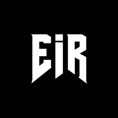 Teknoloji şirketi için EIR mektup logosu tasarımı. EIR logo tasarımı siyah ve beyaz renk kombinasyonu. EIR logosu, EIR vektörü, EIR tasarımı, EIR simgesi, EIR alfabesi. EIR tipografi logosu tasarımı.