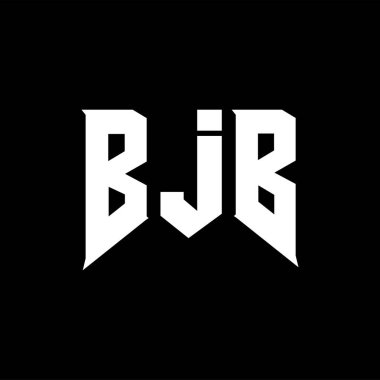 Teknoloji şirketi için BJB mektup logosu tasarımı. BJB logo tasarımı siyah ve beyaz renk kombinasyonu. BJB logosu, BJB vektörü, BJB tasarımı, BJB simgesi, BJB alfabesi. BJB tipografi logosu tasarımı.