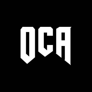 Teknoloji şirketi için OCA mektup logosu tasarımı. OCA logo tasarımı siyah ve beyaz renk kombinasyonu. OCA logosu, OCA vektörü, OCA tasarımı, OCA simgesi, OCA alfabesi. OCA tipografi logosu tasarımı.