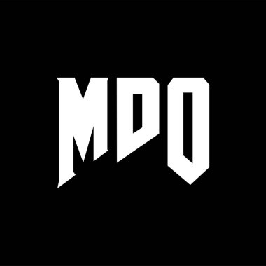 Teknoloji şirketi için MDO mektup logosu tasarımı. MDO logosu siyah-beyaz renk kombinasyonu tasarladı. MDO logosu, MDO vektörü, MDO tasarımı, MDO simgesi, MDO alfabesi. MDO tipografi logosu tasarımı.