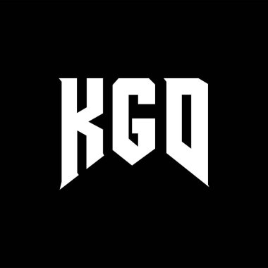 Teknoloji şirketi için KGD mektup logosu tasarımı. KGD logo tasarımı siyah ve beyaz renk kombinasyonu. KGD logosu, KGD vektörü, KGD tasarımı, KGD simgesi, KGD alfabesi. KGD tipografi logo tasarımı.