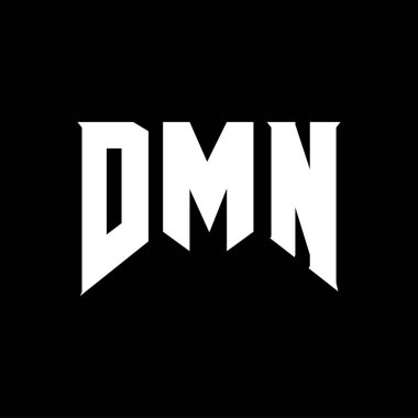 Teknoloji şirketi için DMN harf logosu tasarımı. DMN logo tasarımı siyah ve beyaz renk kombinasyonu. DMN logosu, DMN vektörü, DMN tasarımı, DMN simgesi, DMN alfabesi. DMN tipografi logosu tasarımı.