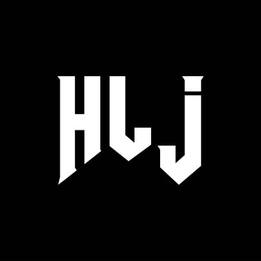 Teknoloji şirketi için HLJ mektup logosu tasarımı. HLJ logo tasarımı siyah ve beyaz renk kombinasyonu. HLJ logosu, HLJ vektörü, HLJ tasarımı, HLJ simgesi, HLJ alfabesi. HLJ tipografi logosu tasarımı.