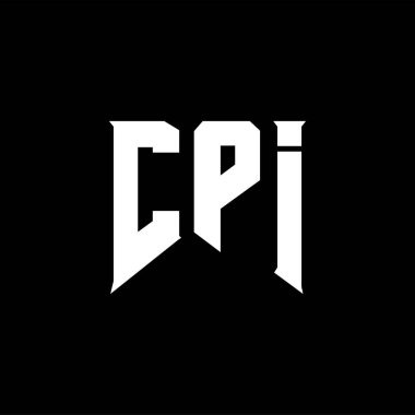 Teknoloji şirketi için CPI harf logosu tasarımı. İşlemci logosu siyah ve beyaz renk kombinasyonu tasarladı. CPI logosu, CPI vektörü, CPI tasarımı, CPI simgesi, CPI alfabesi. CPI tipografi logosu tasarımı.