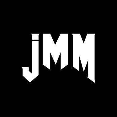 Teknoloji şirketi için JMM mektup logosu tasarımı. JMM logo tasarımı siyah ve beyaz renk kombinasyonu. JMM logosu, JMM vektörü, JMM tasarımı, JMM simgesi, JMM alfabesi. JMM tipografi logosu tasarımı.