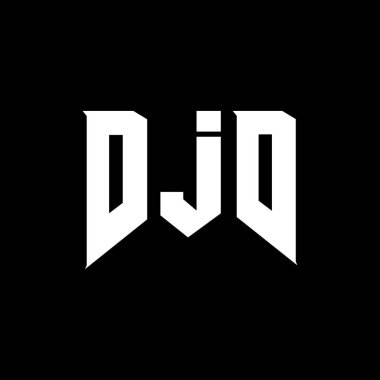 Teknoloji şirketi için DJD mektup logosu tasarımı. DJD logo tasarımı siyah ve beyaz renk kombinasyonu. DJD logosu, DJD vektörü, DJD tasarımı, DJD simgesi, DJD alfabesi. DJD tipografi logosu tasarımı.