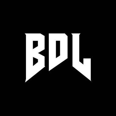 Teknoloji şirketi için BDL mektup logosu tasarımı. BDL logo tasarımı siyah ve beyaz renk kombinasyonu. BDL logosu, BDL vektörü, BDL tasarımı, BDL simgesi, BDL alfabesi. BDL tipografi logo tasarımı.