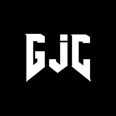 Teknoloji şirketi için GJC mektup logosu tasarımı. GJC logo tasarımı siyah ve beyaz renk kombinasyonu. GJC logosu, GJC vektörü, GJC tasarımı, GJC simgesi, GJC alfabesi. GJC tipografi logosu tasarımı.