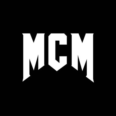 Teknoloji şirketi için MCM mektup logosu tasarımı. MCM logosu siyah ve beyaz renk kombinasyonu tasarladı. MCM logosu, MCM vektörü, MCM tasarımı, MCM simgesi, MCM alfabesi. MCM tipografi logosu tasarımı.