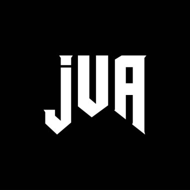 Teknoloji şirketi için JUA mektup logosu tasarımı. JUA logo tasarımı siyah-beyaz renk kombinasyonu. JUA logosu, JUA vektörü, JUA tasarımı, JUA simgesi, JUA alfabesi. JUA tipografi logosu tasarımı.