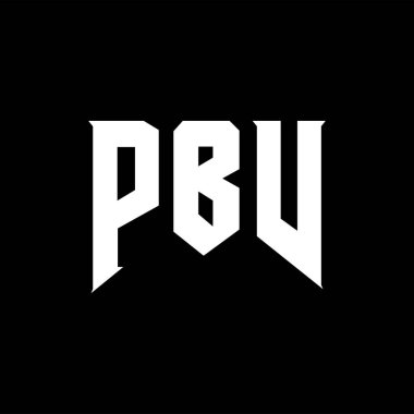 Teknoloji şirketi için PBV harf logosu tasarımı. PBV logo tasarımı siyah ve beyaz renk kombinasyonu. PBV logosu, PBV vektörü, PBV tasarımı, PBV simgesi, PBV alfabesi. PBV tipografi logosu tasarımı.