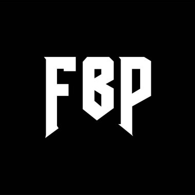 Teknoloji şirketi için FBP mektup logosu tasarımı. FBP logo tasarımı siyah ve beyaz renk kombinasyonu. FBP logosu, FBP vektörü, FBP tasarımı, FBP simgesi, FBP alfabesi. FBP tipografi logosu tasarımı.