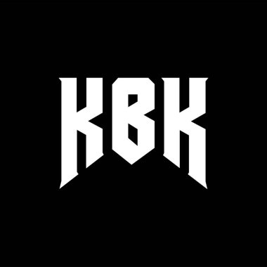 Teknoloji şirketi için KBK harf logosu tasarımı. KBK logo tasarımı siyah ve beyaz renk kombinasyonu. KBK logosu, KBK vektörü, KBK tasarımı, KBK simgesi, KBK alfabesi. KBK tipografi logo tasarımı.