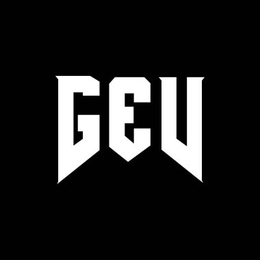 Teknoloji şirketi için GEV mektup logosu tasarımı. GEV logosu siyah-beyaz renk kombinasyonu tasarladı. GEV logosu, GEV vektörü, GEV tasarımı, GEV simgesi, GEV alfabesi. GEV tipografi logosu tasarımı.