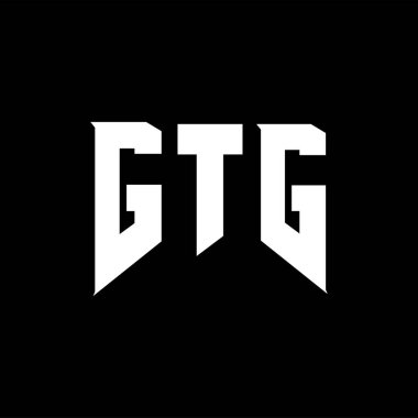 Teknoloji şirketi için GTG harf logosu tasarımı. GTG logo tasarımı siyah ve beyaz renk kombinasyonu. GTG logosu, GTG vektörü, GTG tasarımı, GTG simgesi, GTG alfabesi. GTG tipografi logo tasarımı.