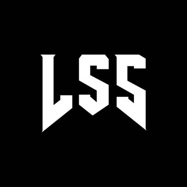 Teknoloji şirketi için LSS mektup logosu tasarımı. LSS logo tasarımı siyah-beyaz renk kombinasyonu. LSS logosu, LSS vektörü, LSS tasarımı, LSS simgesi, LSS alfabesi. LSS tipografi logosu tasarımı.