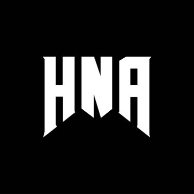 Teknoloji şirketi için HNA mektup logosu tasarımı. HNA logo tasarımı siyah ve beyaz renk kombinasyonu. HNA logosu, HNA vektörü, HNA dizaynı, HNA simgesi, HNA alfabesi. HNA tipografi logosu tasarımı.