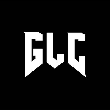 Teknoloji şirketi için GLC harf logosu tasarımı. GLC logo tasarımı siyah ve beyaz renk kombinasyonu. GLC logosu, GLC vektörü, GLC tasarımı, GLC simgesi, GLC alfabesi. GLC tipografi logosu tasarımı.