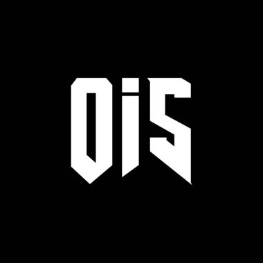 Teknoloji şirketi için OIS mektup logosu tasarımı. OIS logo tasarımı siyah ve beyaz renk kombinasyonu. OIS logosu, OIS vektörü, OIS tasarımı, OIS simgesi, OIS alfabesi. OIS tipografi logosu tasarımı.