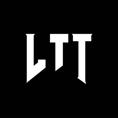 Teknoloji şirketi için LTT mektup logosu tasarımı. LTT logo tasarımı siyah ve beyaz renk kombinasyonu. LTT logosu, LTT vektörü, LTT tasarımı, LTT simgesi, LTT alfabesi. LTT tipografi logosu tasarımı.