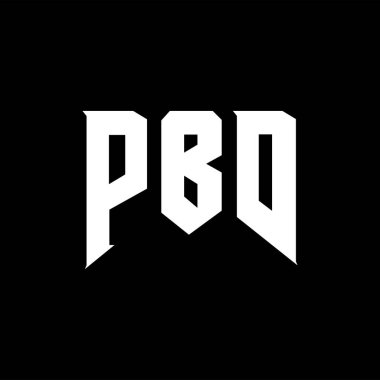 Teknoloji şirketi için PBD harf logosu tasarımı. PBD logo tasarımı siyah ve beyaz renk kombinasyonu. PBD logosu, PBD vektörü, PBD tasarımı, PBD simgesi, PBD alfabesi. PBD tipografi logosu tasarımı.