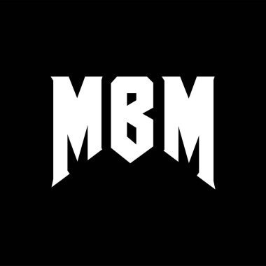 Teknoloji şirketi için MBM mektup logosu tasarımı. MBM logo tasarımı siyah ve beyaz renk kombinasyonu. MBM logosu, MBM vektörü, MBM tasarımı, MBM simgesi, MBM alfabesi. MBM tipografi logosu tasarımı.