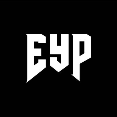 Teknoloji şirketi için EYP mektup logosu tasarımı. EYP logo tasarımı siyah ve beyaz renk kombinasyonu. EYP logosu, EYP vektörü, EYP tasarımı, EYP simgesi, EYP alfabesi. EYP tipografi logosu tasarımı.