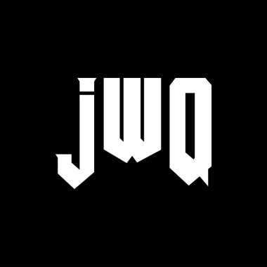 Teknoloji şirketi için JWQ mektup logosu tasarımı. JWQ logo tasarımı siyah ve beyaz renk kombinasyonu. JWQ logosu, JWQ vektörü, JWQ tasarımı, JWQ simgesi, JWQ alfabesi. JWQ tipografi logosu tasarımı.