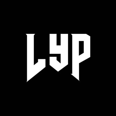 Teknoloji şirketi için LYP harf logosu tasarımı. LYP logo tasarımı siyah ve beyaz renk kombinasyonu. LYP logosu, LYP vektörü, LYP tasarımı, LYP simgesi, LYP alfabesi. LYP tipografi logosu tasarımı.