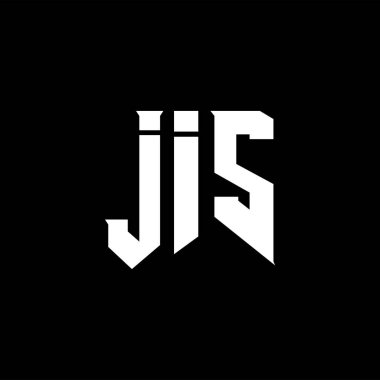 Teknoloji şirketi için JIS mektup logosu tasarımı. JIS logo tasarımı siyah ve beyaz renk kombinasyonu. JIS logosu, JIS vektörü, JIS tasarımı, JIS simgesi, JIS alfabesi. JIS tipografi logosu tasarımı.
