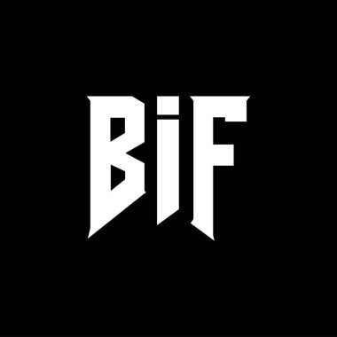 Teknoloji şirketi için BIF mektup logosu tasarımı. BIF logosu siyah ve beyaz renk kombinasyonu tasarladı. BIF logosu, BIF vektörü, BIF tasarımı, BIF simgesi, BIF alfabesi. BIF tipografi logo tasarımı.