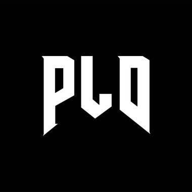 Teknoloji şirketi için PLD mektup logosu tasarımı. PLD logo tasarımı siyah ve beyaz renk kombinasyonu. PLD logosu, PLD vektörü, PLD tasarımı, PLD simgesi, PLD alfabesi. PLD tipografi logosu tasarımı.