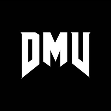Teknoloji şirketi için DMV mektup logosu tasarımı. Motorlu Taşıtlar Dairesi logosu siyah-beyaz renk kombinasyonu tasarladı. DMV logosu, DMV vektörü, DMV tasarımı, DMV simgesi, DMV alfabesi. DMV tipografi logosu tasarımı.