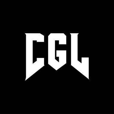 Teknoloji şirketi için CGL harf logosu tasarımı. CGL logo tasarımı siyah ve beyaz renk kombinasyonu. CGL logosu, CGL vektörü, CGL tasarımı, CGL simgesi, CGL alfabesi. CGL tipografi logosu tasarımı.