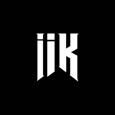 IIK mektup logosu teknoloji şirketi için tasarlandı. IIK logo tasarımı siyah ve beyaz renk kombinasyonu. IIK logosu, IIK vektörü, IIK tasarımı, IIK simgesi, IIK alfabesi. IIK tipografi logosu tasarımı.