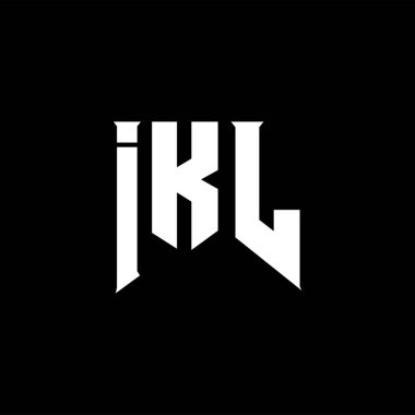 Teknoloji şirketi için IKL mektup logosu tasarımı. IKL logo tasarımı siyah ve beyaz renk kombinasyonu. IKL logosu, IKL vektörü, IKL tasarımı, IKL simgesi, IKL alfabesi. IKL tipografi logosu tasarımı.